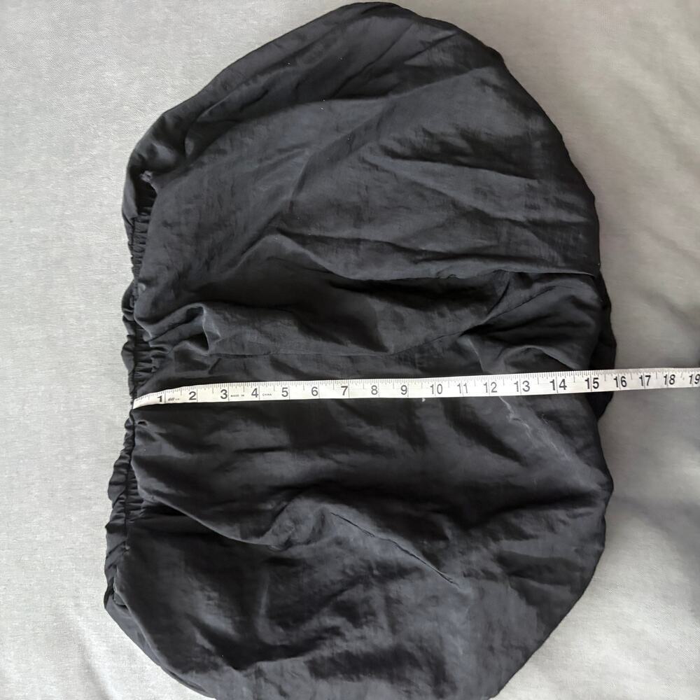 Zara Black Balloon Skirt Puff Bubble Hem Midi Skirt - Picture 4 of 7